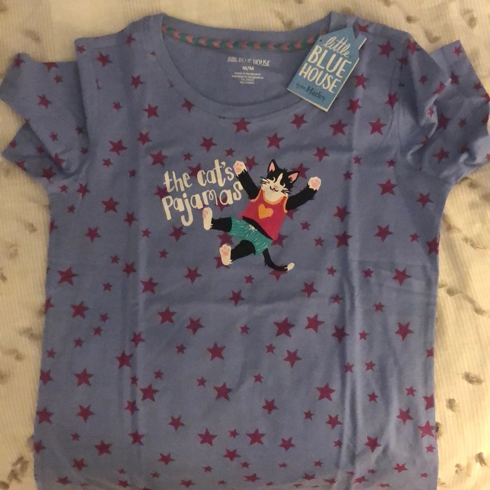 Cat pajama shirt NWT